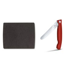   VICTORINOX Swiss Classic összecsukható kés és vágódeszka készlet, piros