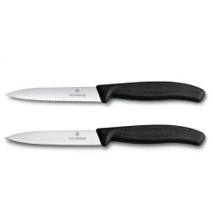   VICTORINOX Swiss Classic késkészlet (10 cm) 2 részes, fekete