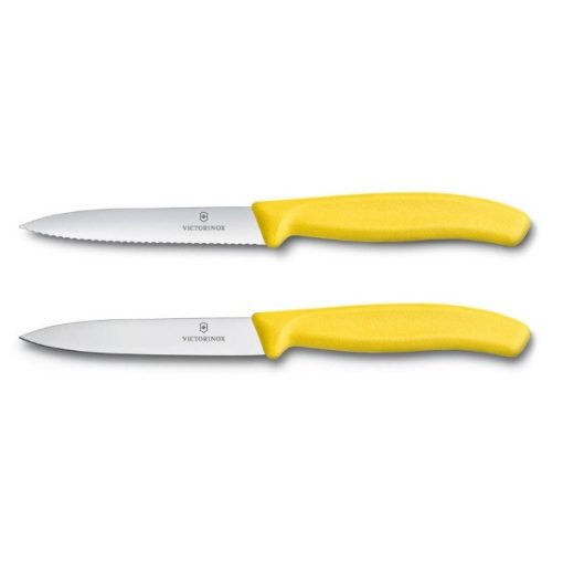 VICTORINOX Swiss Classic késkészlet (10 cm) 2 részes, sárga