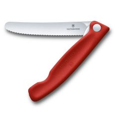   VICTORINOX Swiss Classic összecsukható paradicsomszeletelő kés (11 cm) piros