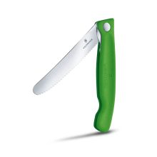 VICTORINOX Swiss Classic összecsukható paradicsomszeletelő kés (11 cm) zöld