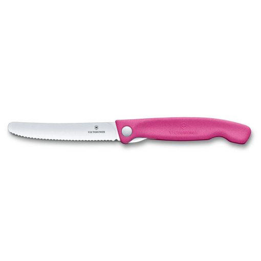 VICTORINOX Swiss Classic összecsukható paradicsomszeletelő kés (11 cm) pink