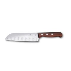   VICTORINOX Swiss Wood santoku kés, barázdált pengével (17 cm)