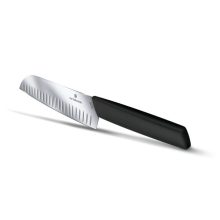 VICTORINOX Swiss Modern santoku kés, barázdált pengével (17 cm) fekete