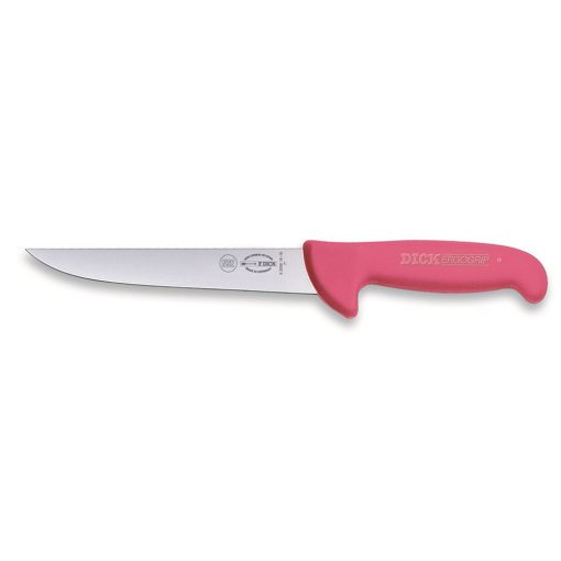 DICK ErgoGrip szúrókés (18 cm) egyenes, széles, pink