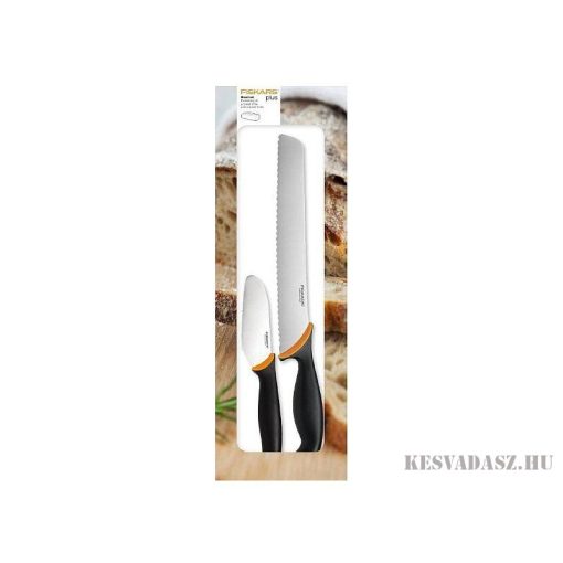 FISKARS FF kenyérvágó kés kenőkéssel
