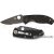 Spyderco Tenacious félig fogazott fekete pengés zsebkés