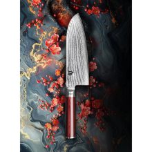 KAI Shun Classic Red Wide Santoku limitált szakácskés