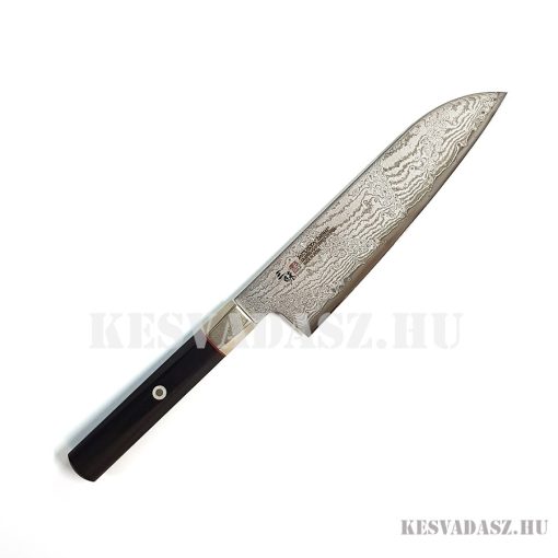 Mcusta Zanmai Hybrid Damascus Splash Santoku szakácskés 18 cm-es