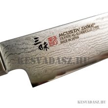 Mcusta Zanmai Hybrid Damascus Splash Santoku szakácskés 18 cm-es