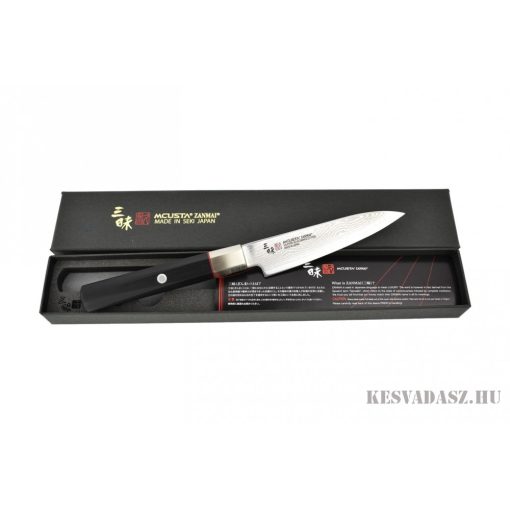 Mcusta Zanmai Hybrid Damascus Splash Santoku szakácskés 18 cm-es