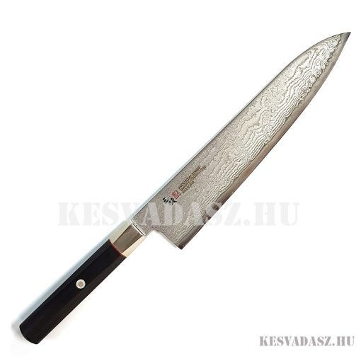 Mcusta Zanmai Hybrid Damascus Splash Gyuto japán szakácskés 24 cm-es