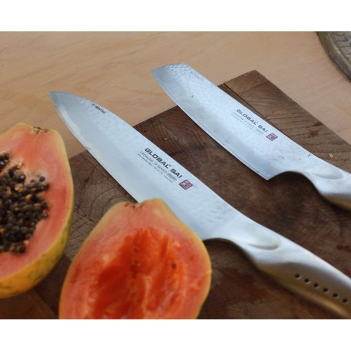 GLOBAL Sai japán zöldségvágó konyhakés - 15 cm