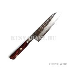 Mcusta Zanmai Supreme Hammered Santoku szakácskés 18 cm-es
