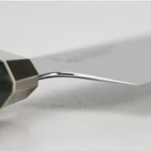 Mcusta Zanmai Revolution Kiritsuke szakácskés, 23 cm penge, zöld Micarta